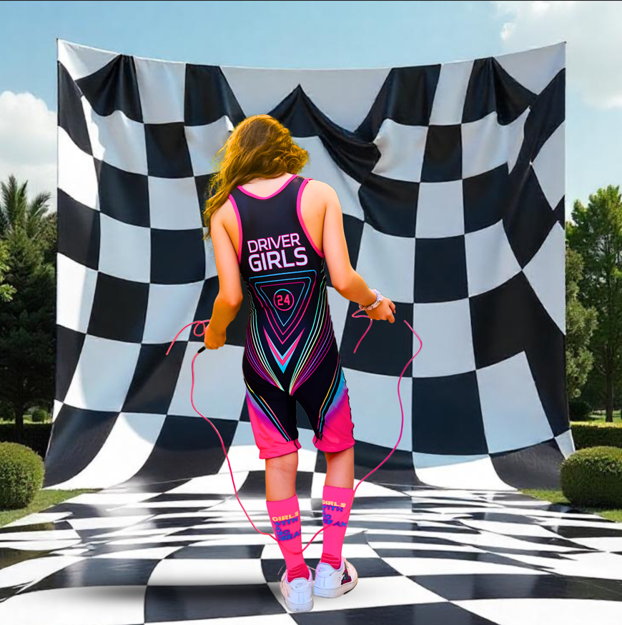 💖🏎️ Combinaison Driver Girls – Confort & Style pour les Jeunes Pilotes ! 🏁🔥